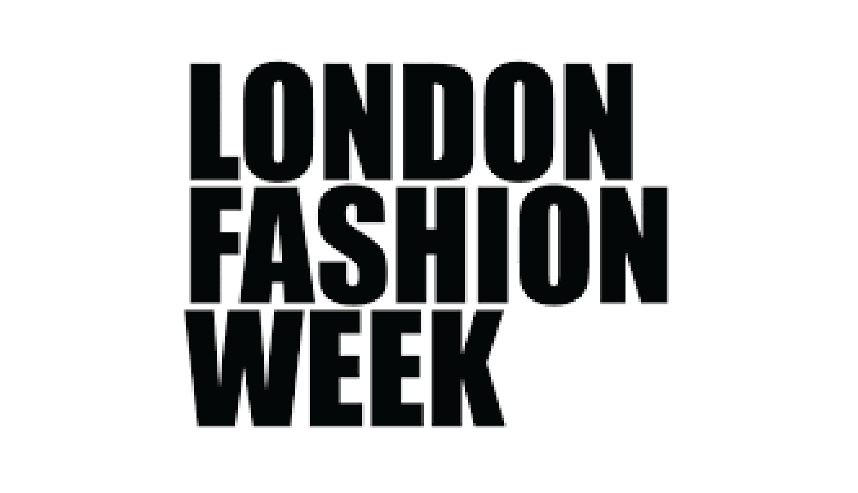 London Fashion Week black and white logo. Christina Stephens Adaptive Clothing Australia. 