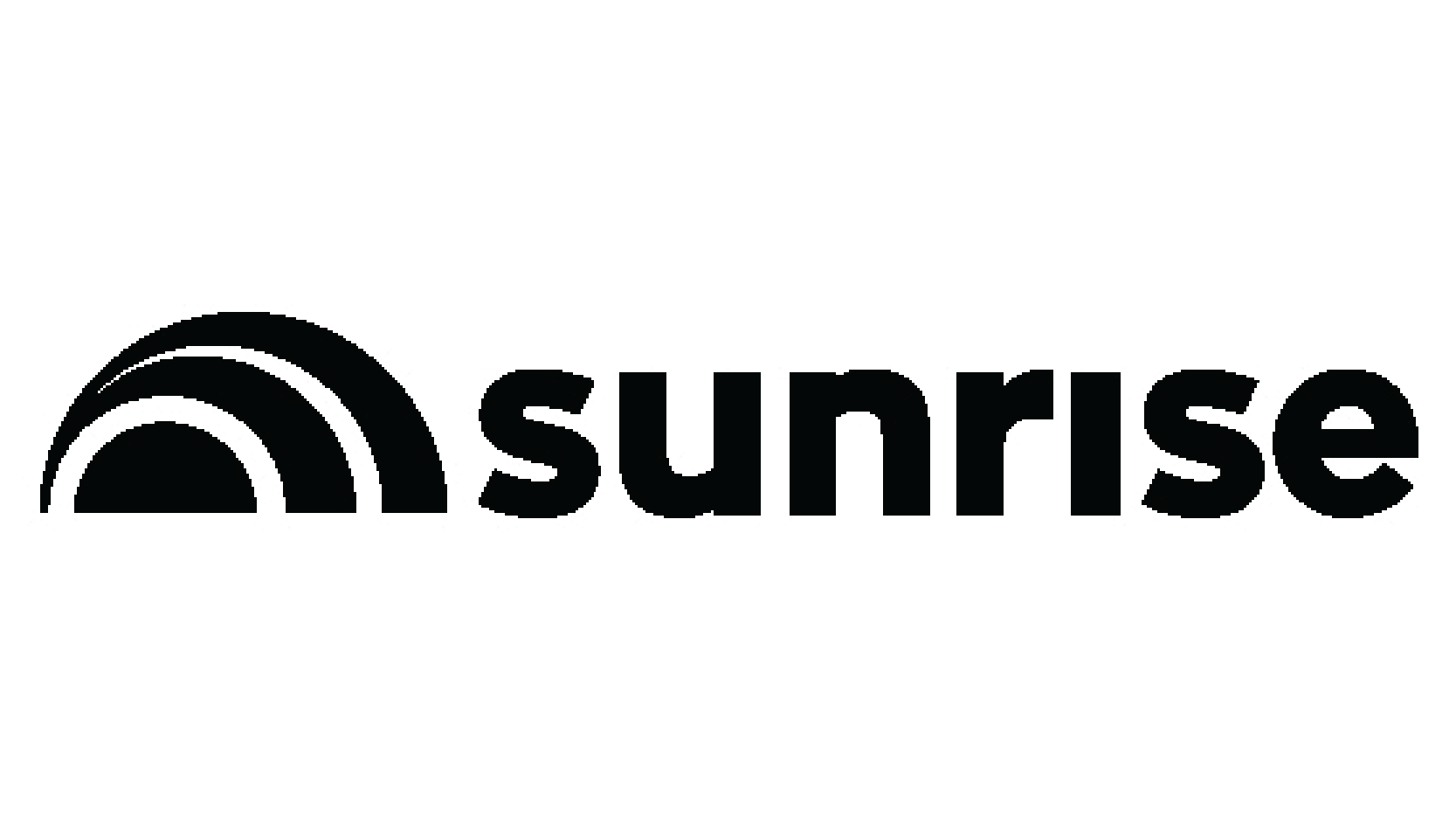 Sunrise black and white logo. Christina Stephens Adaptive Clothing Australia. 